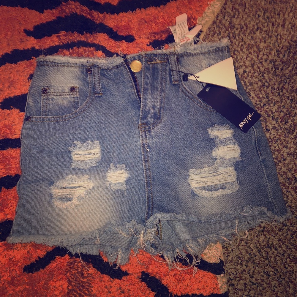 NASTY GAL holy jean shorts.